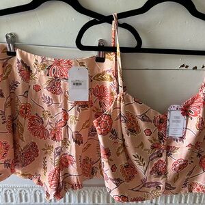 Floral Two-Piece Set in Pink and Red